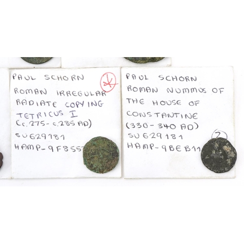 574 - Early Roman coins in coin packets