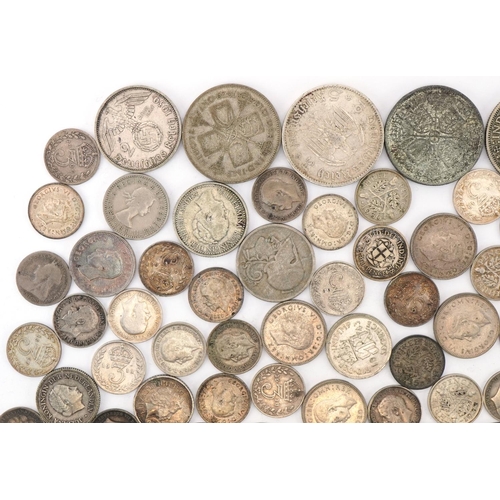 622 - Mixed English and European silver coinage,  including Victorian examples