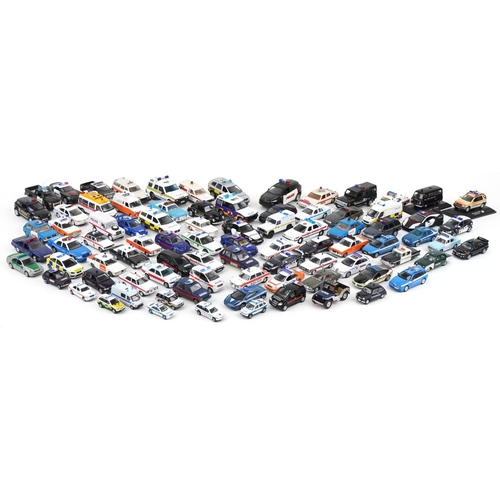 1669 - Large collection of diecast Police vehicles including Vanguards, Matchbox and Dinky