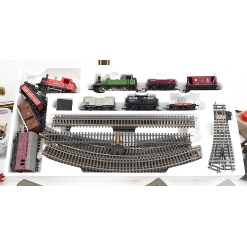 1539 - Model railway locomotives, carriages and accessories including OO gauge Mainline LNER Branch Line Fr... 