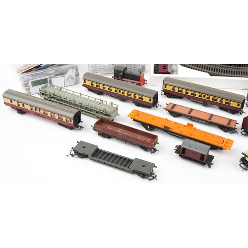 1539 - Model railway locomotives, carriages and accessories including OO gauge Mainline LNER Branch Line Fr... 