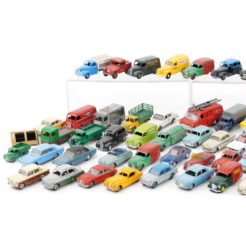 1664 - Large collection of vintage and later Dinky diecast vehicles including Trojan, Austin A 40, Four Tra... 