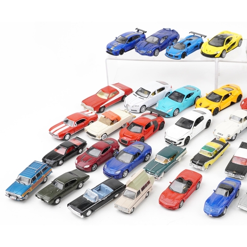 1638 - Vintage and later collector's vehicles, predominantly diecast, including Maisto, Ertl and Kinsmart