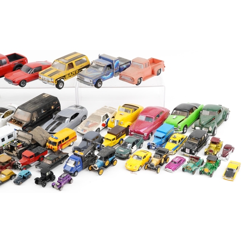 1674 - Vintage and later model vehicles, some diecast, including Airfix, Hot Wheels and Matchbox Models of ... 