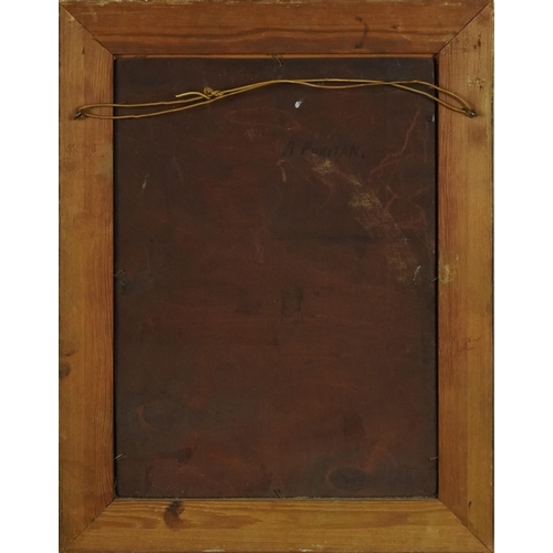 51 - Charles Beatson - A Puritan, oil on wood panel, mounted in a gilt frame, 34cm x 24cm excluding the f... 