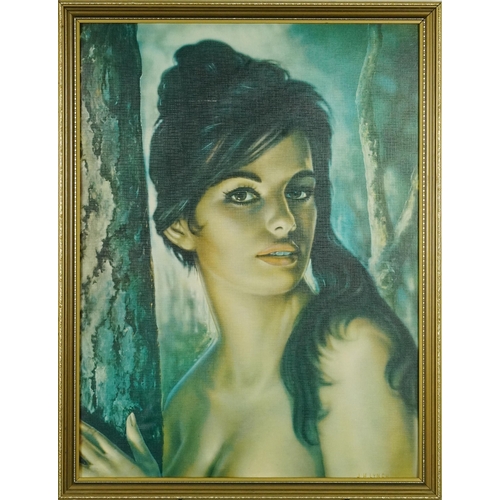 1223 - Asian Beauties, pair of contemporary prints in contemporary gilt frames, each 60cm x 44cm excluding ... 