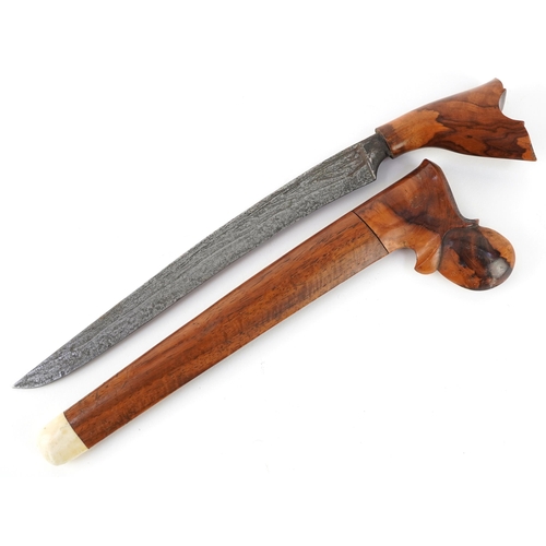 530 - Sumatran hardwood Kris, 31cm in length