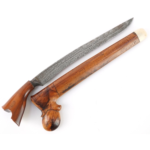 530 - Sumatran hardwood Kris, 31cm in length