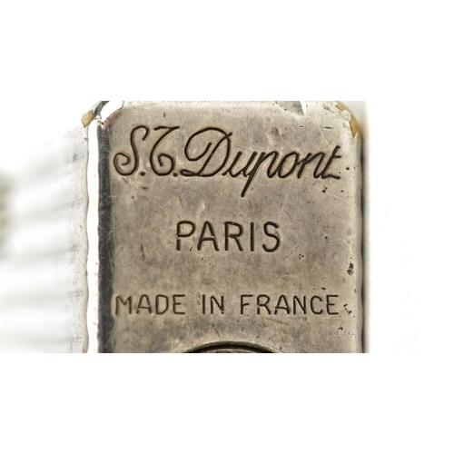 333 - S T Dupont, French silver plated pocket lighter, serial number 8111DK, 5.5cm high