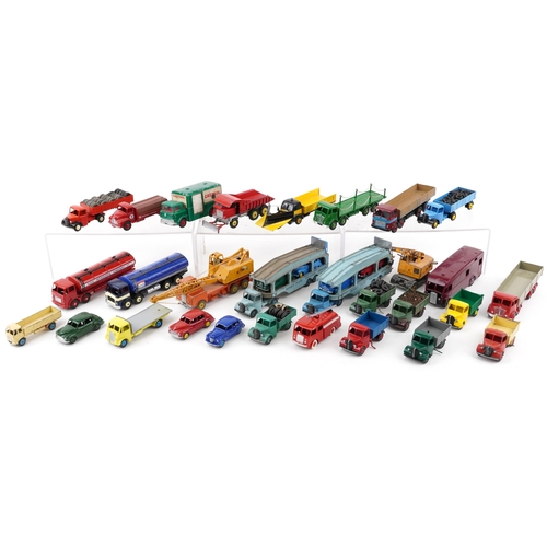 1632 - Vintage and later Dinky diecast vehicles including Pullmore Car Transporter, Foden and horsebox