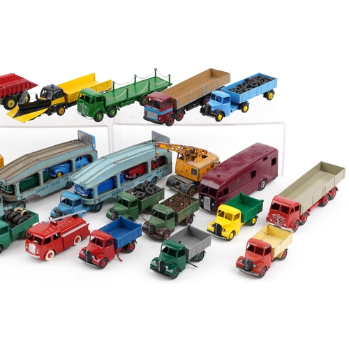 1632 - Vintage and later Dinky diecast vehicles including Pullmore Car Transporter, Foden and horsebox