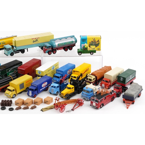 1625 - Vintage and later Corgi diecast vehicles, some with boxes including advertising tankers and transpor... 