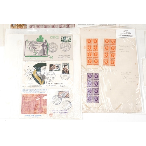 670 - British and world stamps, stamp booklets and first day covers including 1966 Paris Car Exposition, 1... 