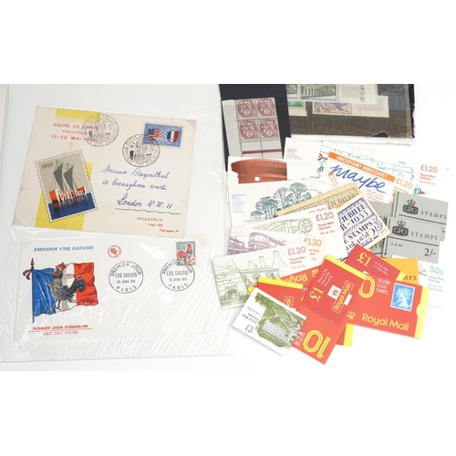 670 - British and world stamps, stamp booklets and first day covers including 1966 Paris Car Exposition, 1... 