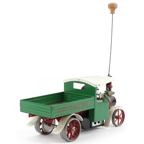 1535 - Vintage Mamod live Steam Wagon, 40cm in length