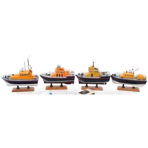 1605 - Large collection of vintage and later diecast vehicles and scratch built model lifeboats including D... 