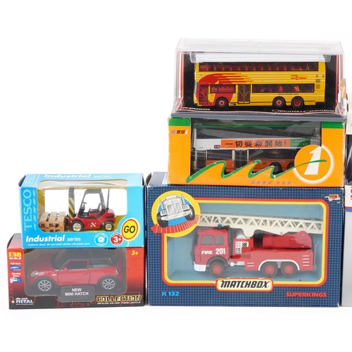 1622 - Collection diecast vehicles with boxes including Kinsmart, Matchbox, Welly, Motormax and Original On... 