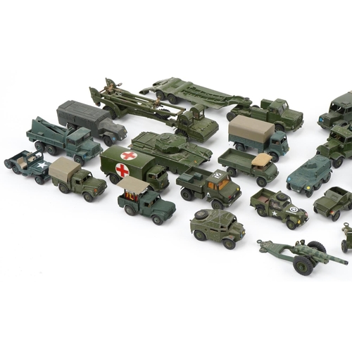 1659 - Vintage and later Dinky diecast army vehicles including Centurion Tank, Armoured Command vehicle, Ar... 