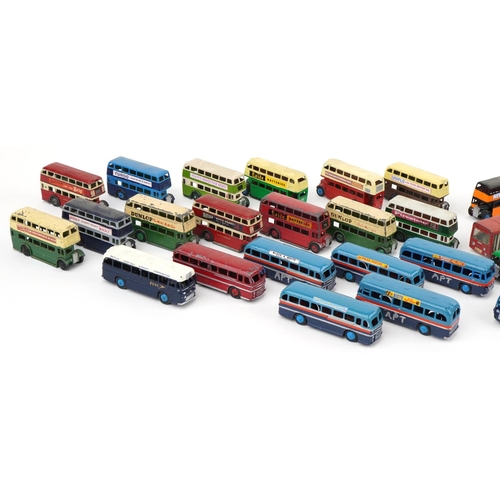 1654 - Collection of vintage Dinky diecast buses