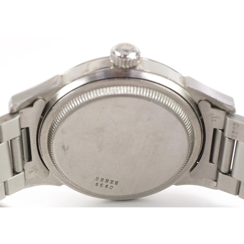 2109 - Tudor, gentlemen's stainless steel Tudor Oyster wristwatch having silvered and subsidiary dials with... 