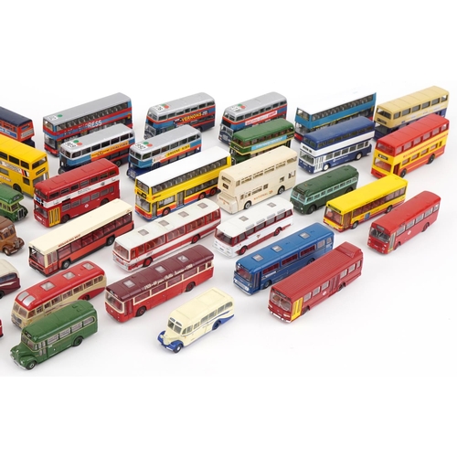 1694 - Collection of diecast model buses, predominantly Dinky, Exclusive First Editions and Corgi