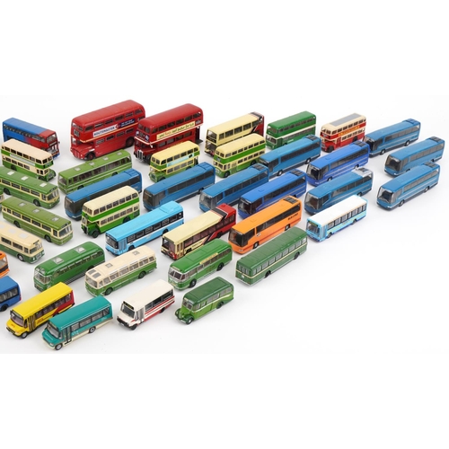 1693 - Collection of model buses, some diecast, including Corgi and Exclusive First Editions