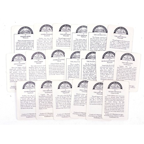 683 - Whitbread Maritime Inn signs trade cards, each 7.5cm x 5cm