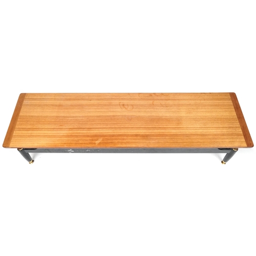 1039 - G Plan E Gomme Librenza mid century teak coffee table, 29.5cm H x 168cm W x 48cm D