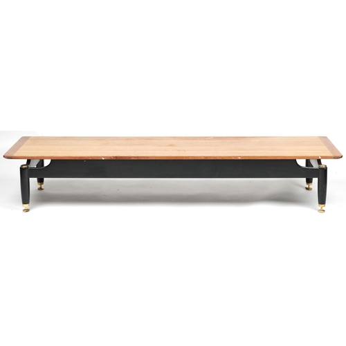 1039 - G Plan E Gomme Librenza mid century teak coffee table, 29.5cm H x 168cm W x 48cm D