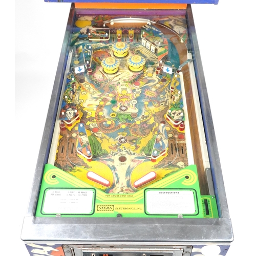 1494 - Vintage Magic pinball machine by Stern, 181cm H x 77cm W x 135cm D