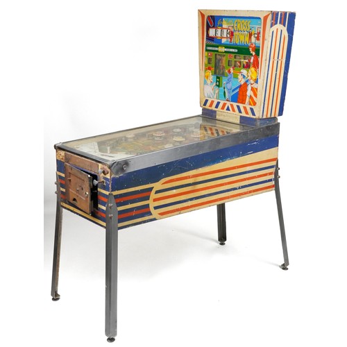 1496 - Vintage Gottlieb Crosstown pinball machine 175cm H x 66cm W x 127cm D