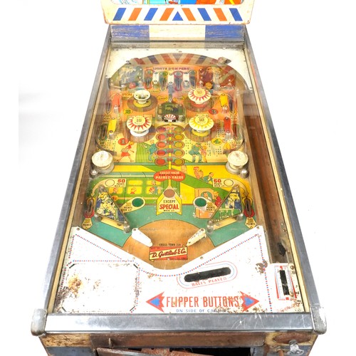 1496 - Vintage Gottlieb Crosstown pinball machine 175cm H x 66cm W x 127cm D