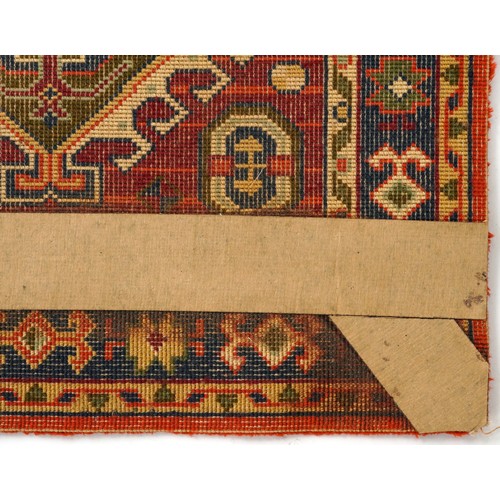 1125A - Rectangular Turkish carpet runner having and all over floral design 385cm x 69cm