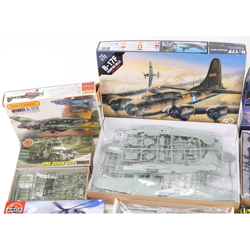 1603 - Model aircraft and vehicle model kits including Airfix, Academy Hobby model kits and Monogram