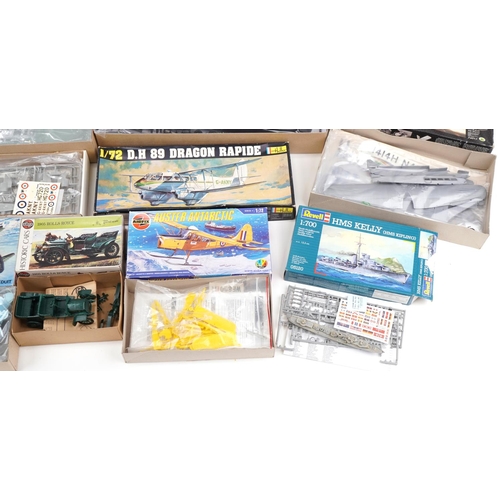 1603 - Model aircraft and vehicle model kits including Airfix, Academy Hobby model kits and Monogram