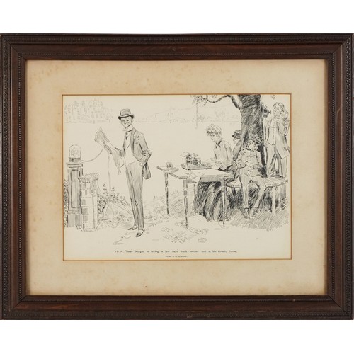 1198 - Burnett, two Parisian street scenes - oil on canvas, each framed, the largest 60cm x 50cm excluding ... 