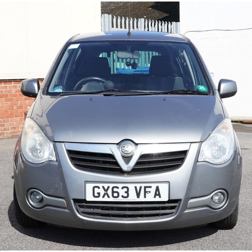 1002 - 2013 manual Vauxhall Agila, 1.2 liter petrol, five door hatchback, Reg GX63 VFA, 63458 miles, MOT 05... 