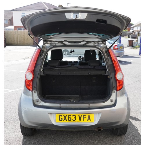 1002 - 2013 manual Vauxhall Agila, 1.2 liter petrol, five door hatchback, Reg GX63 VFA, 63458 miles, MOT 05... 