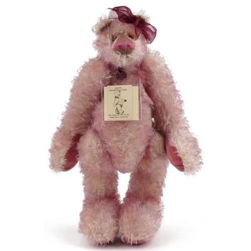 Deans Rag Book 1903-2003 Centenary Year Bear with certificate - Raspberry Sorbet, limited edition 60/500, 50cm high