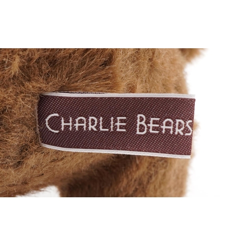 625 - Three large Charlie Bears collectable teddy bears with jointed limbs comprising Roxie, Charlie Year ... 