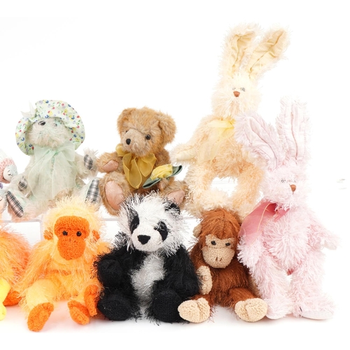 611 - Collection of Ty collectable teddy bears, the largest 30cm high