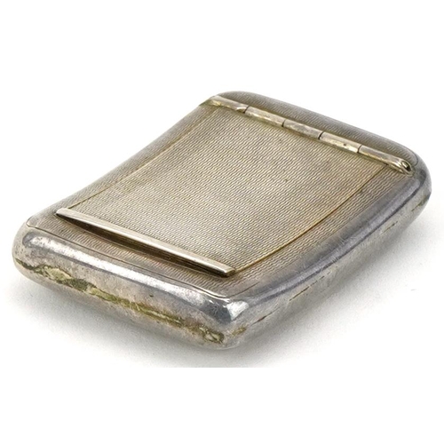 2437 - Deakin & Francis Ltd, ELizabeth II engine turned silver snuff box, Birmingham 1960, 6cm wide, 41.4g