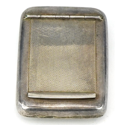 2437 - Deakin & Francis Ltd, ELizabeth II engine turned silver snuff box, Birmingham 1960, 6cm wide, 41.4g