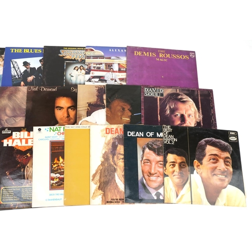 513 - Vinyl LP records including ABBA, The Blues Brothers, Alexander O'Neal, Neil Diamond, Nat King Cole a... 