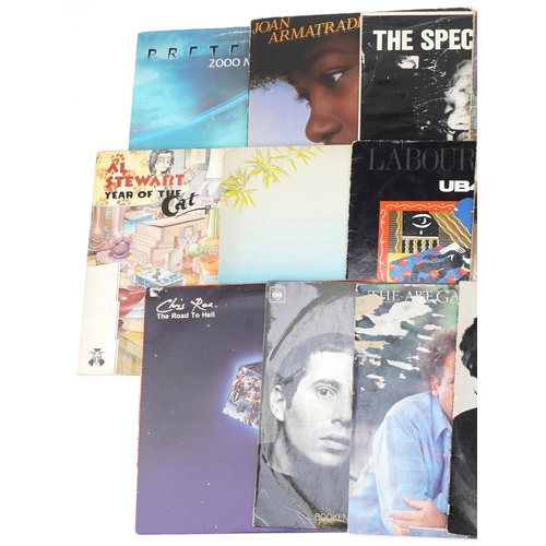 508 - Vinyl LP records including The Pretenders, Supertramp, Cat Stevens, Madonna, UB40 and Simon & Garfun... 