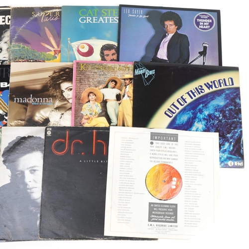 508 - Vinyl LP records including The Pretenders, Supertramp, Cat Stevens, Madonna, UB40 and Simon & Garfun... 