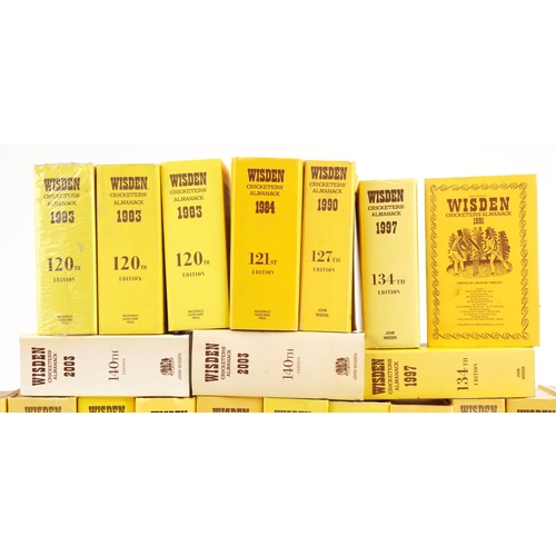 1460 - Large collection of Wisden cricketers almanacs