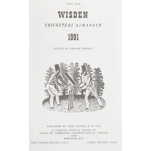 1460 - Large collection of Wisden cricketers almanacs