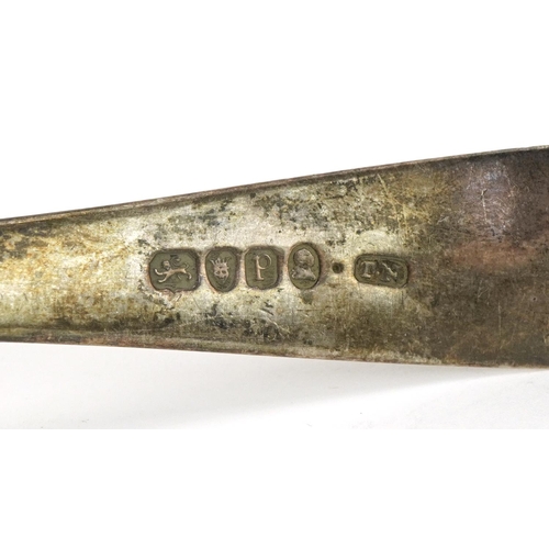 2436 - Thomas Northcote, George III silver basting spoon, London 1790, 83.0g