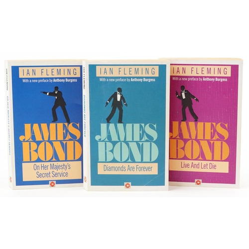 1349 - Three Ian Fleming James Bond Coronet Edition soft back books with prefaces by Anthony Burgess, compr... 